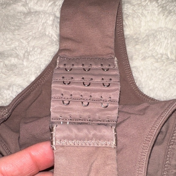 Brown Wireless Compression Bra - Picture 4 of 7